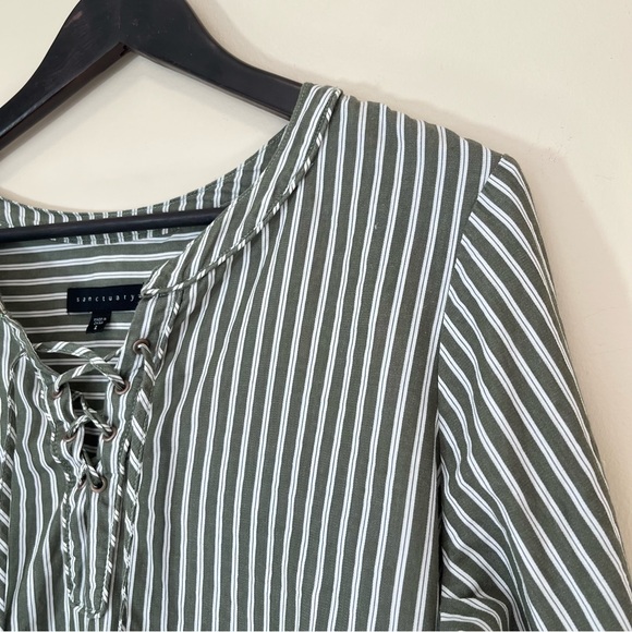 Sanctuary Tommie Striped Lace Up Top - Picture 4 of 12